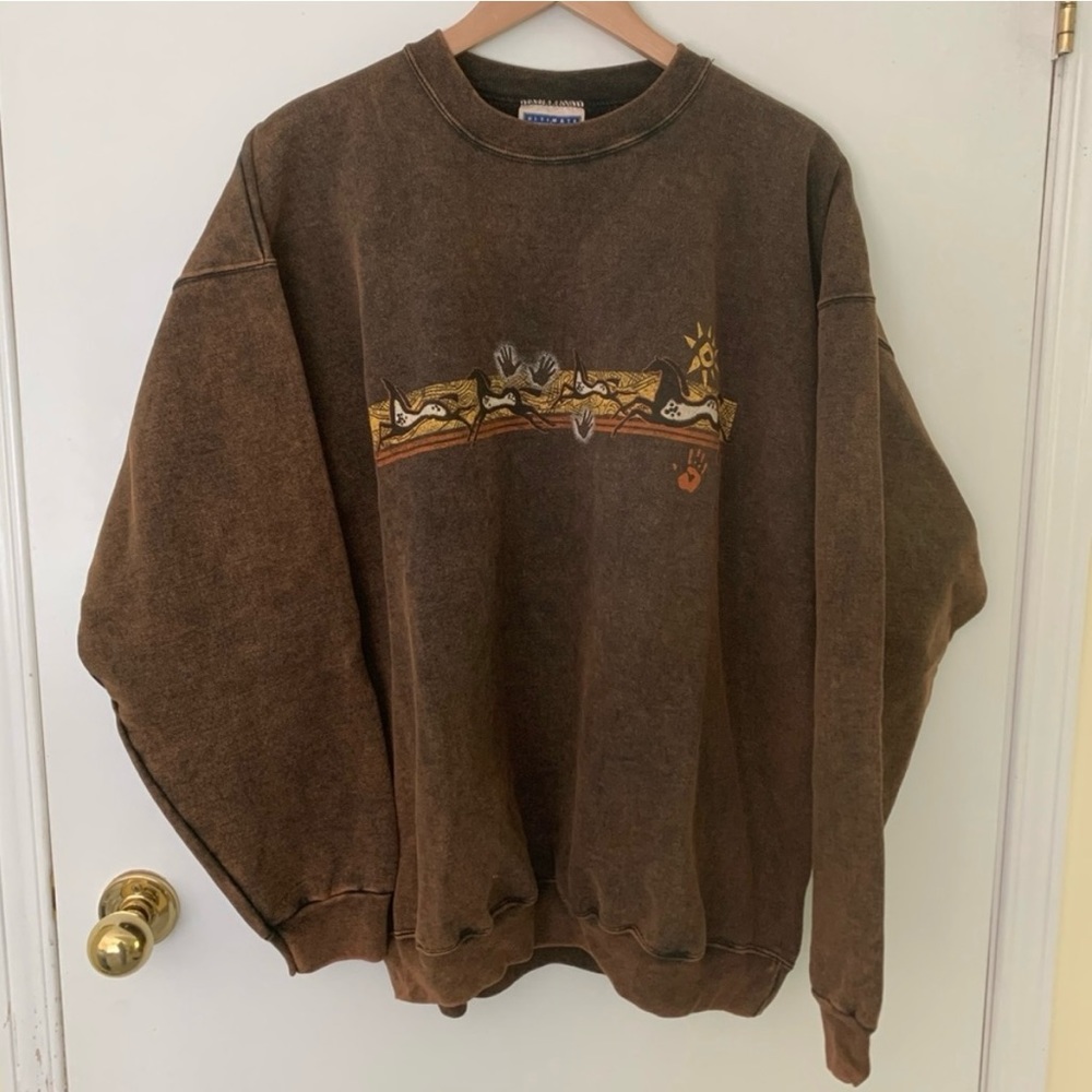 Vintage Brown Crew Neck Sweater